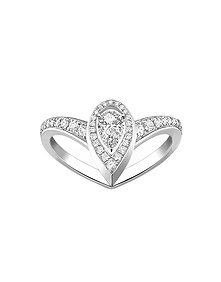 Fiery White Gold Diamond Ring
