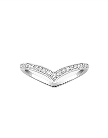 Fiery White Gold Diamond Pavé Wedding Ring