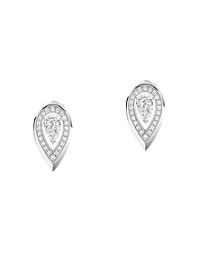 Fiery White Gold Diamond Earrings