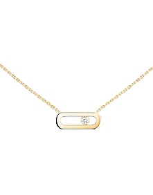 Move Uno Yellow Gold Diamond Necklace