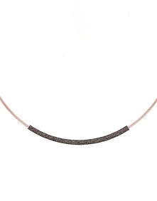 DNA Spring Pink Silver Necklace