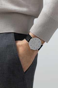 Men's watch / unisex  NOMOS GLASHÜTTE, Tangente Neomatik 39 Platinum Gray / 38.50mm, SKU: 143 | watchphilosophy.co.uk