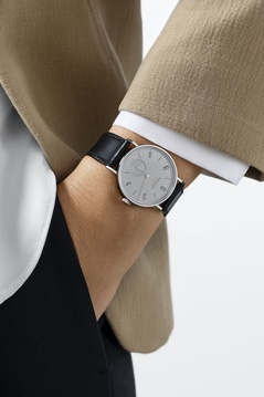 Men's watch / unisex  NOMOS GLASHÜTTE, Tangente Neomatik Platinum Gray / 35mm, SKU: 188 | watchphilosophy.co.uk