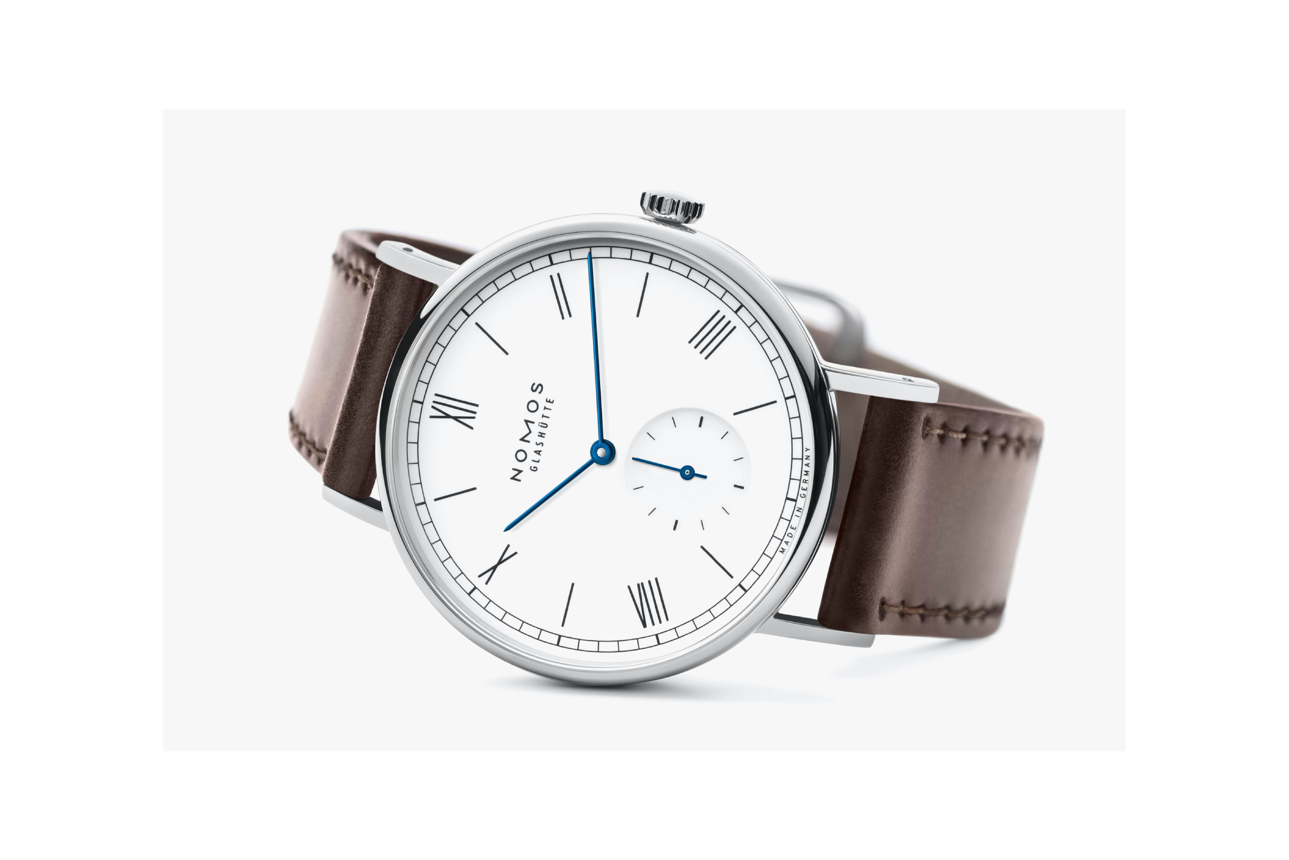 Men's watch / unisex  NOMOS GLASHÜTTE, Ludwig 38 Enamel White / 37.5mm, SKU: 236 | watchphilosophy.co.uk