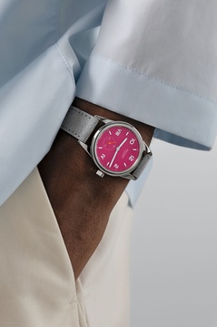 Ladies' watch  NOMOS GLASHÜTTE, Club Campus Deep Pink / 36mm, SKU: 711 | watchphilosophy.co.uk