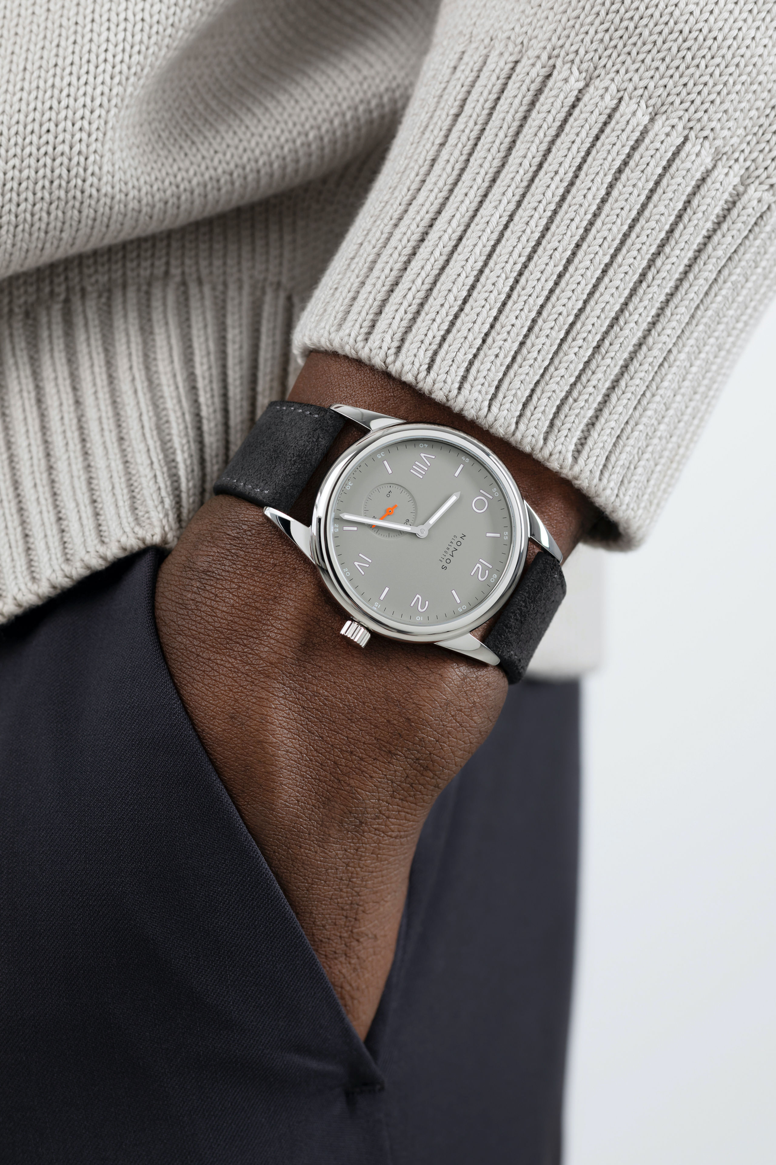 Men's watch / unisex  NOMOS GLASHÜTTE, Club Campus 38 Absolute Gray / 38.5mm, SKU: 727 | watchphilosophy.co.uk