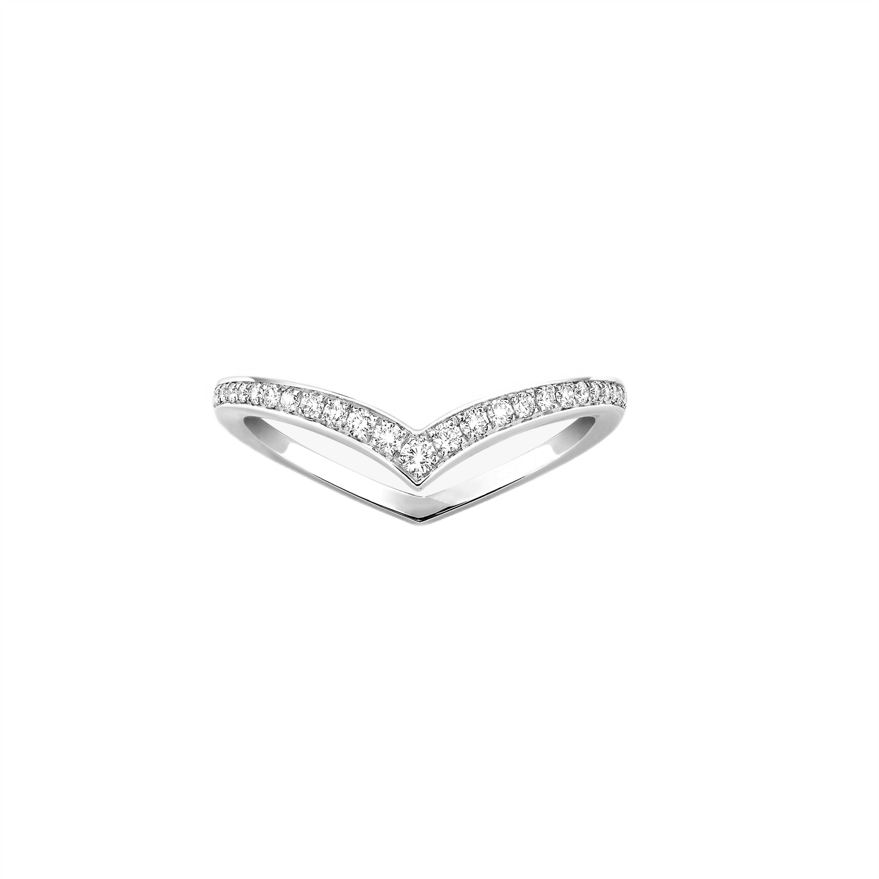 Women Jewellery  MESSIKA, Fiery White Gold Diamond Pavé Wedding Ring, SKU: 12088-WG | watchphilosophy.co.uk