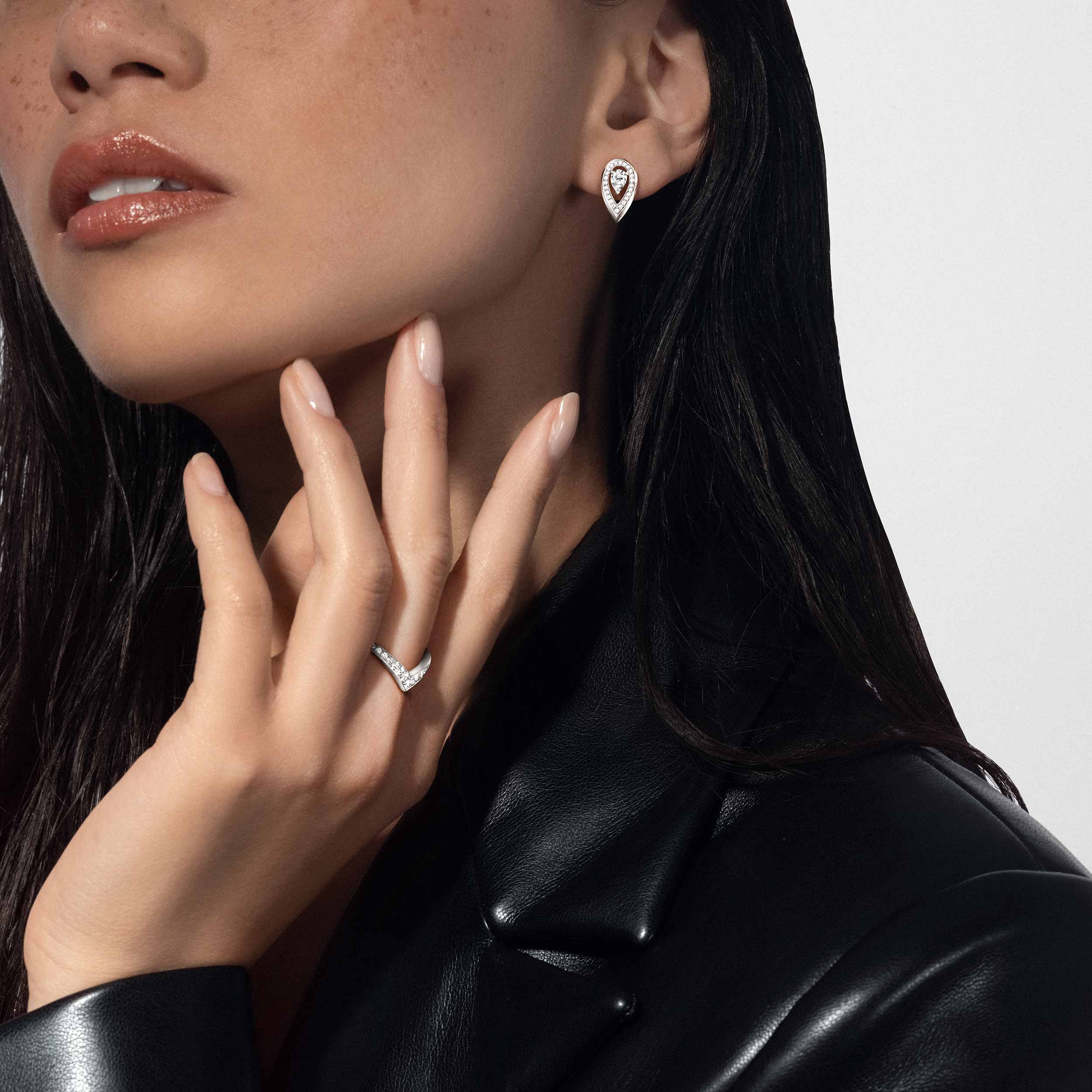 Women Jewellery  MESSIKA, Fiery White Gold Diamond Pavé Wedding Ring, SKU: 12088-WG | watchphilosophy.co.uk