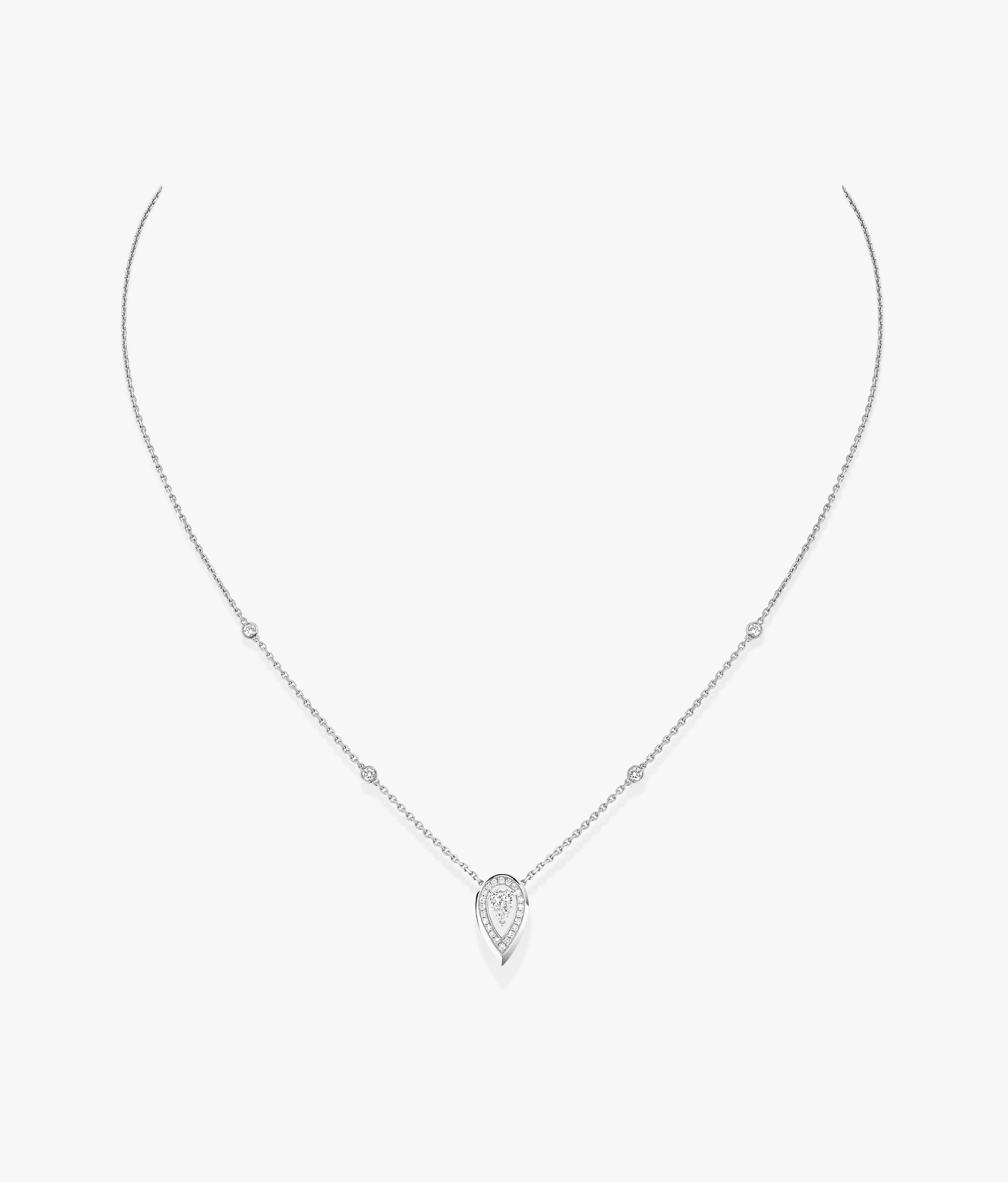 Women Jewellery  MESSIKA, Fiery White Gold Diamond Necklace, SKU: 12611-WG | watchphilosophy.co.uk