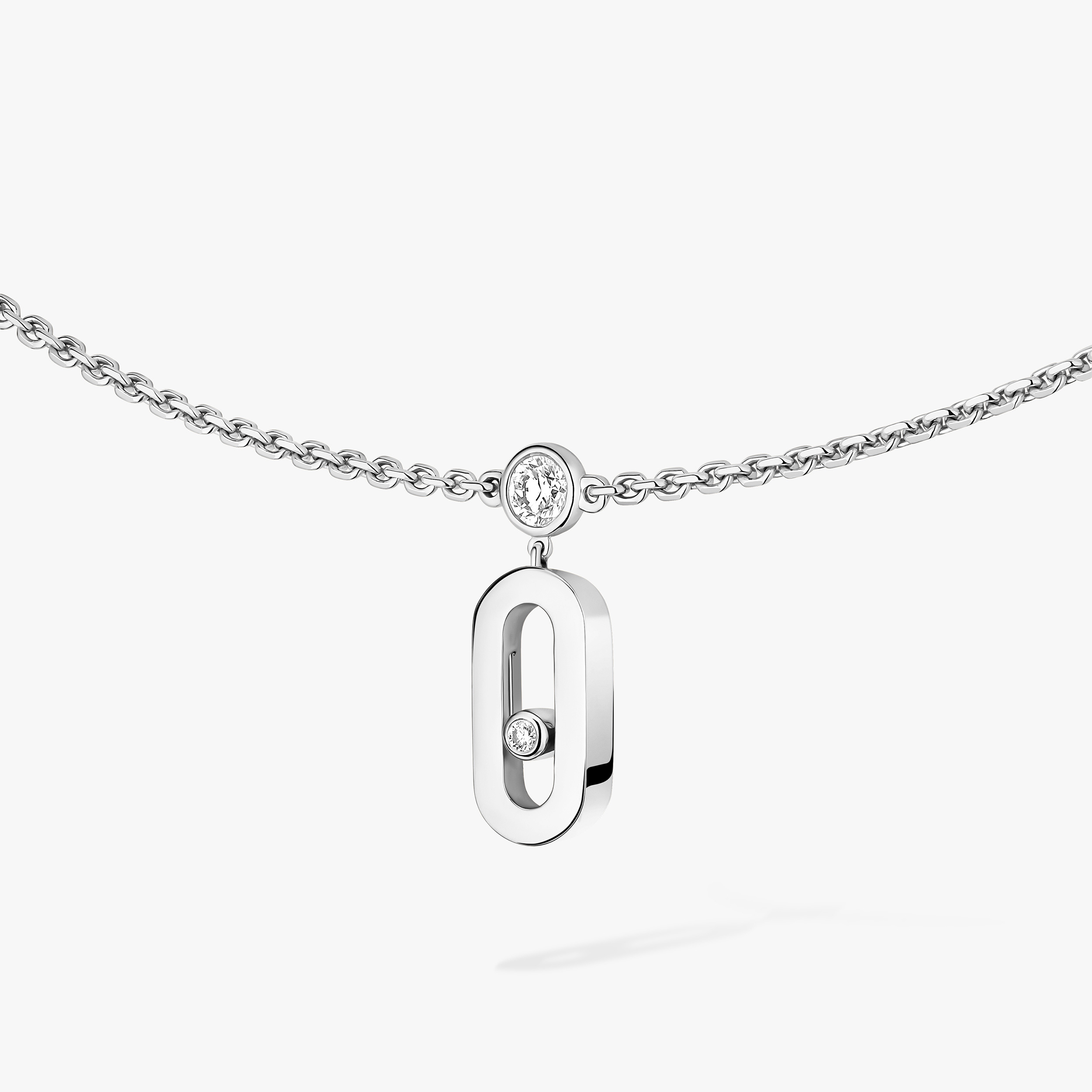 Women Jewellery  MESSIKA, Move Uno Drop Choker White Gold Diamond Necklace, SKU: 14588-WG | watchphilosophy.co.uk