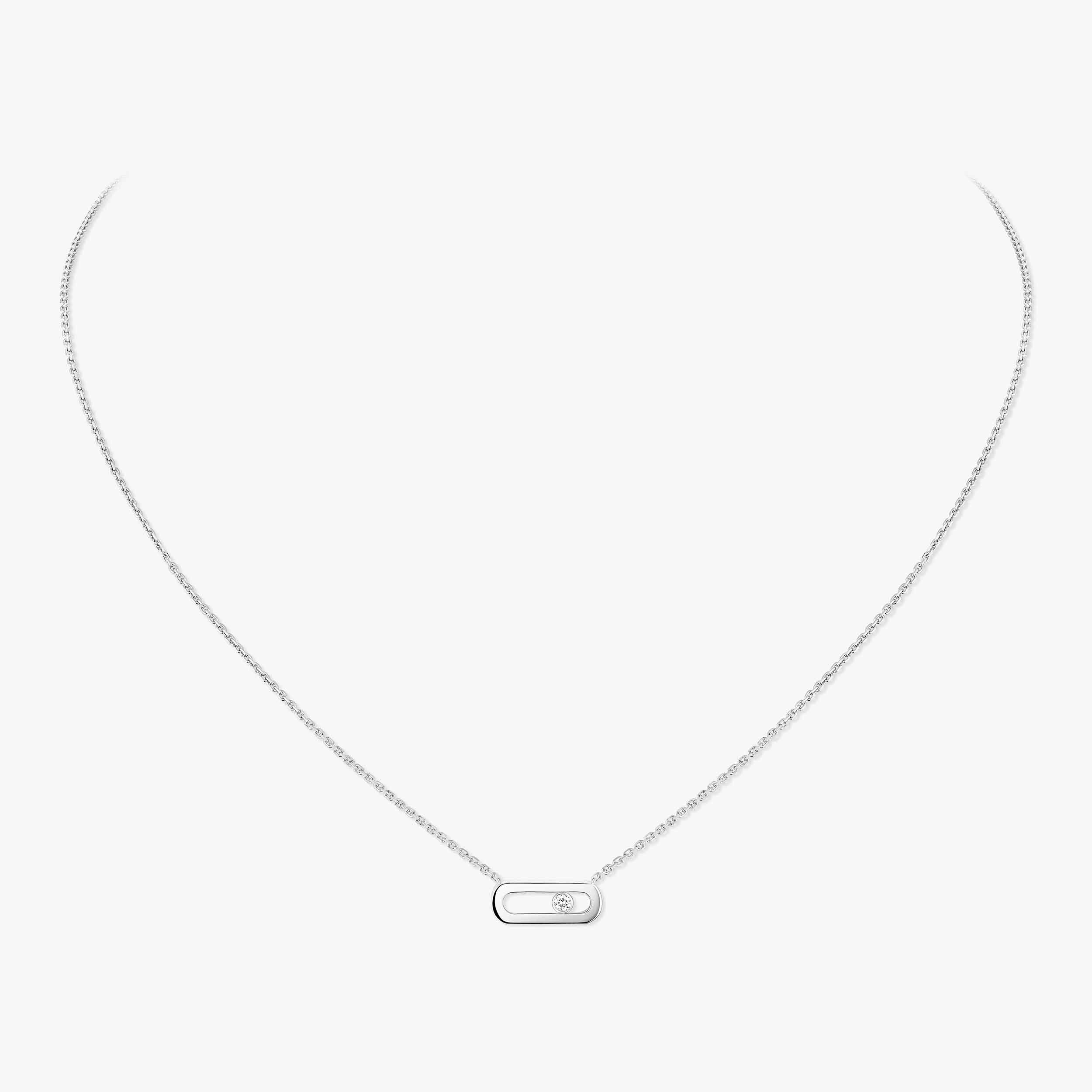 Women Jewellery  MESSIKA, Move Uno White Gold Diamond Necklace, SKU: 14613-WG | watchphilosophy.co.uk