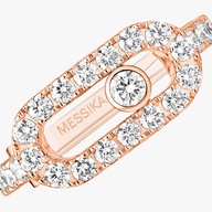Women Jewellery  MESSIKA, Move Uno Pavé Clip Pink Gold Diamond Earrings, SKU: 14848-PG | watchphilosophy.co.uk
