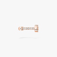 Women Jewellery  MESSIKA, Move Uno Pavé Clip Pink Gold Diamond Earrings, SKU: 14848-PG | watchphilosophy.co.uk