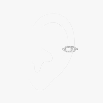 Women Jewellery  MESSIKA, Move Uno Pavé Clip White Gold Diamond Earrings, SKU: 14848-WG | watchphilosophy.co.uk