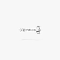 Women Jewellery  MESSIKA, Move Uno Pavé Clip White Gold Diamond Earrings, SKU: 14848-WG | watchphilosophy.co.uk
