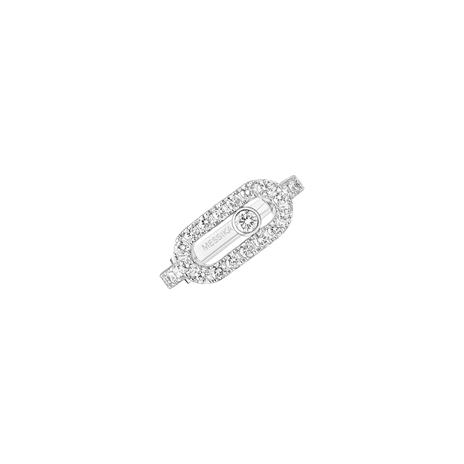 Women Jewellery  MESSIKA, Move Uno Pavé Clip White Gold Diamond Earrings, SKU: 14848-WG | watchphilosophy.co.uk