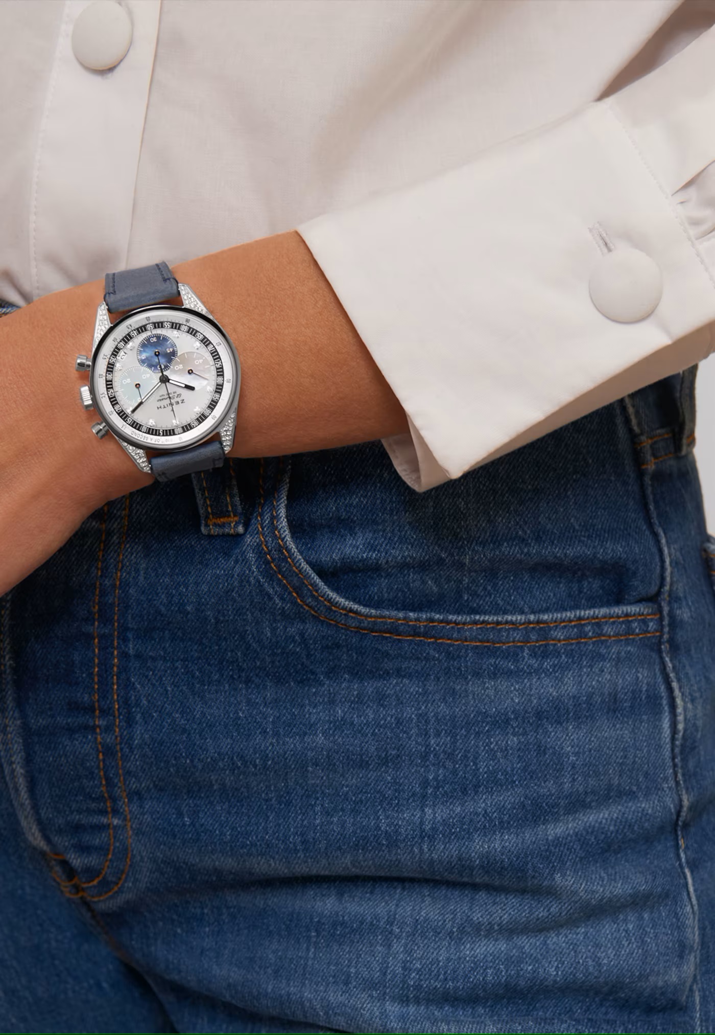 Ladies' watch  ZENITH, Chronomaster Original / 38mm, SKU: 16.3200.3600/02.C907 | watchphilosophy.co.uk