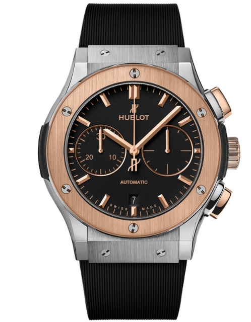 Men's watch / unisex  HUBLOT, Classic Fusion Chronograph Titanium King Gold / 45mm, SKU: 521.NO.1181.RX | watchphilosophy.co.uk