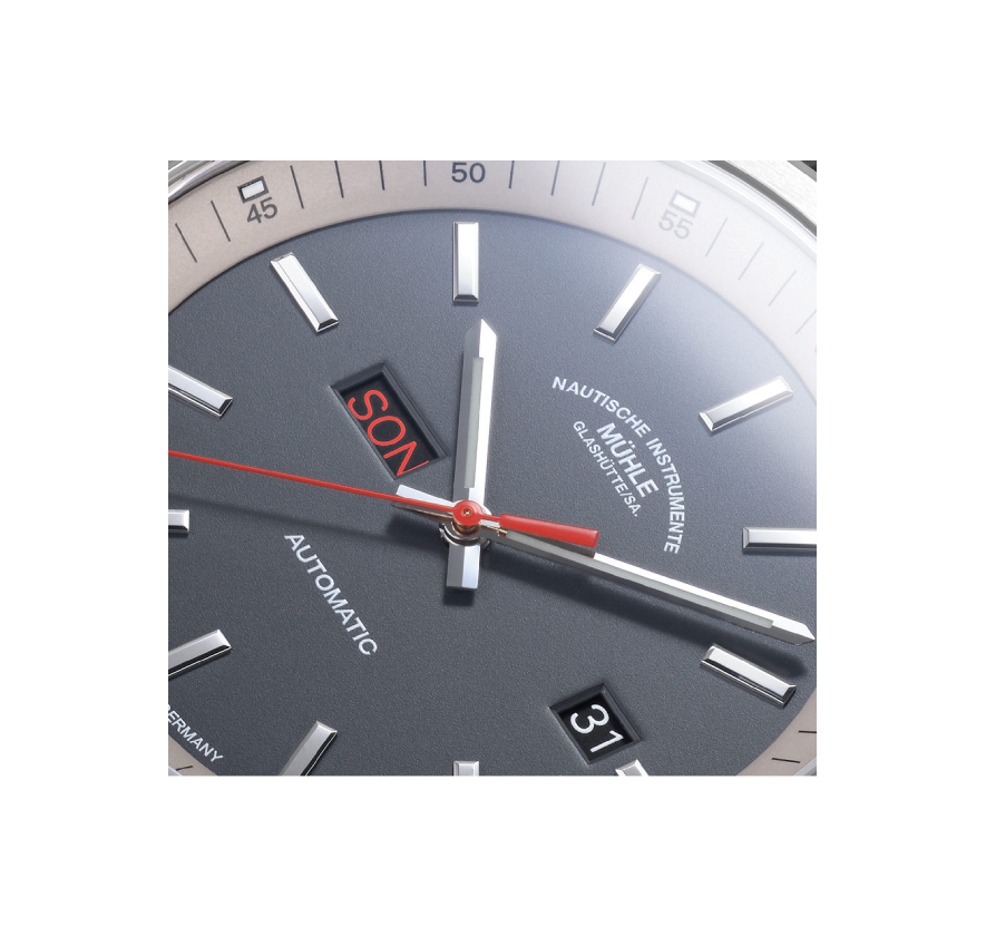 Men's watch / unisex  MÜHLE-GLASHÜTTE, 29ER Day/Date / 42.4 mm, SKU: M1-25-34-MB | watchphilosophy.co.uk