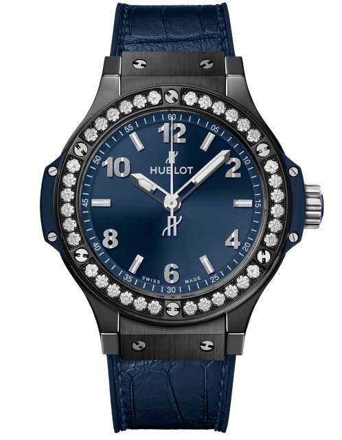 Ladies' watch  HUBLOT, Big Bang Ceramic Blue Diamonds / 38mm, SKU: 361.CM.7170.LR.1204 | watchphilosophy.co.uk
