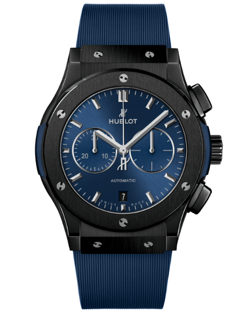 Men's watch / unisex  HUBLOT, Classic Fusion Ceramic Blue Chronograph / 42mm, SKU: 541.CM.7170.RX | watchphilosophy.co.uk