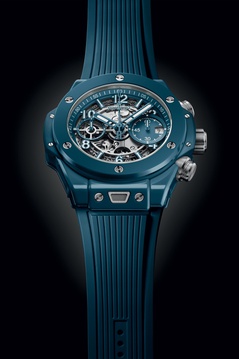 Men's watch / unisex  HUBLOT, Big Bang Unico Petrol Blue Ceramic / 42mm, SKU: 441.ES.5121.RX | watchphilosophy.co.uk