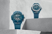 Men's watch / unisex  HUBLOT, Big Bang Unico Petrol Blue Ceramic / 42mm, SKU: 441.ES.5121.RX | watchphilosophy.co.uk