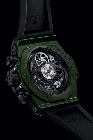 Men's watch / unisex  HUBLOT, Big Bang Unico Green Ceramic Limited Edition / 42mm, SKU: 441.GX.5210.RX | watchphilosophy.co.uk
