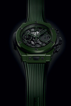 Men's watch / unisex  HUBLOT, Big Bang Unico Green Ceramic Limited Edition / 42mm, SKU: 441.GX.5210.RX | watchphilosophy.co.uk