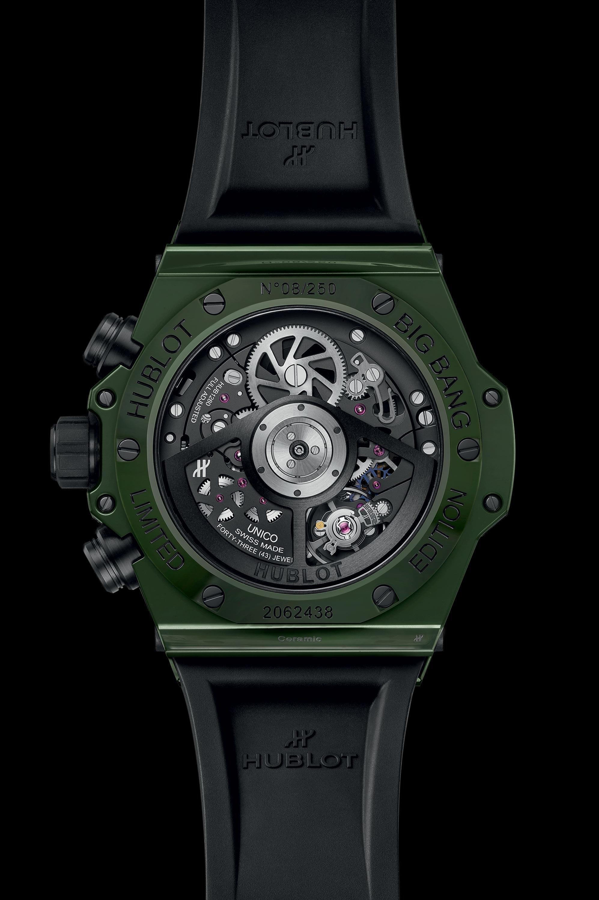 Men's watch / unisex  HUBLOT, Big Bang Unico Green Ceramic Limited Edition / 42mm, SKU: 441.GX.5210.RX | watchphilosophy.co.uk