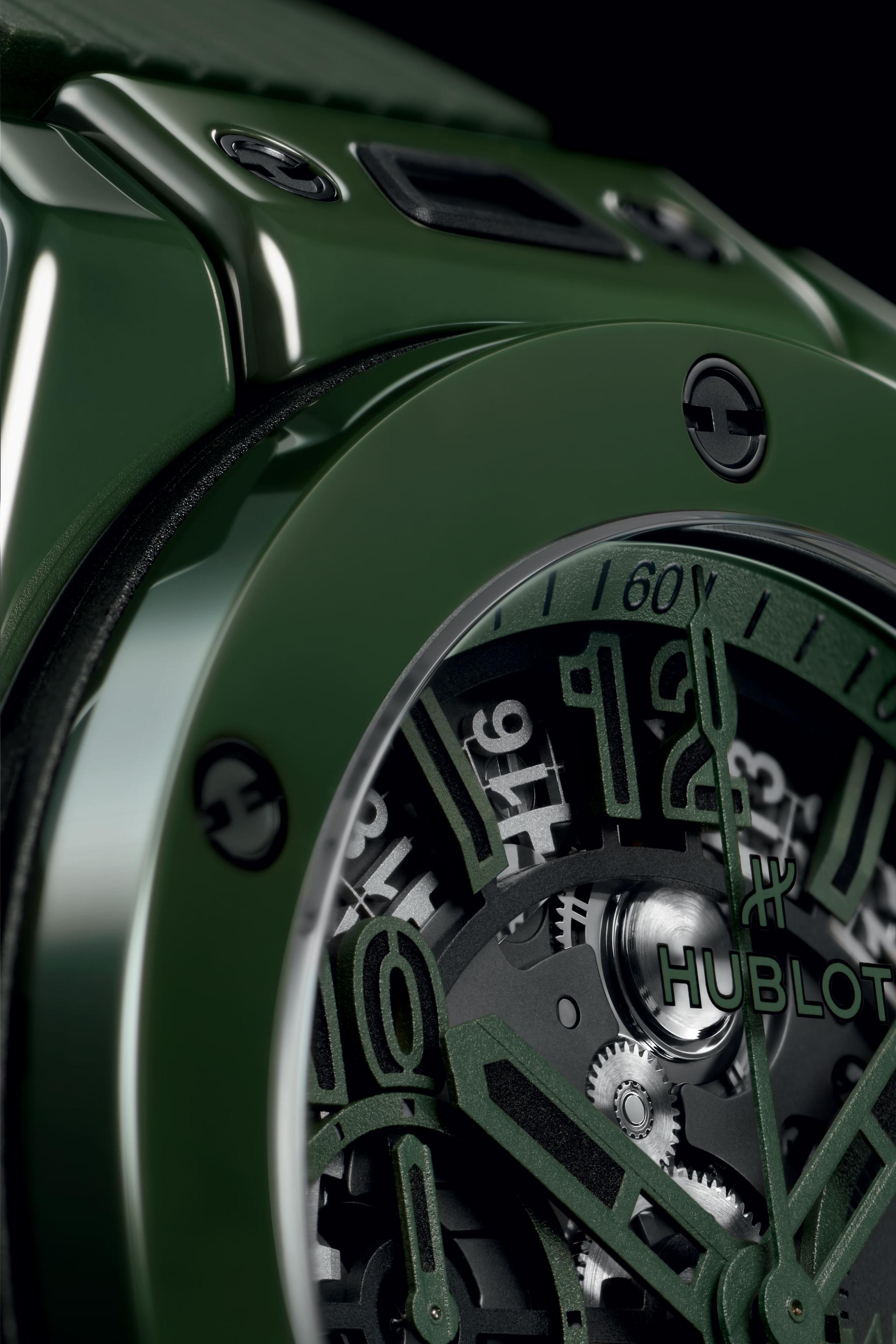 Men's watch / unisex  HUBLOT, Big Bang Unico Green Ceramic Limited Edition / 42mm, SKU: 441.GX.5210.RX | watchphilosophy.co.uk
