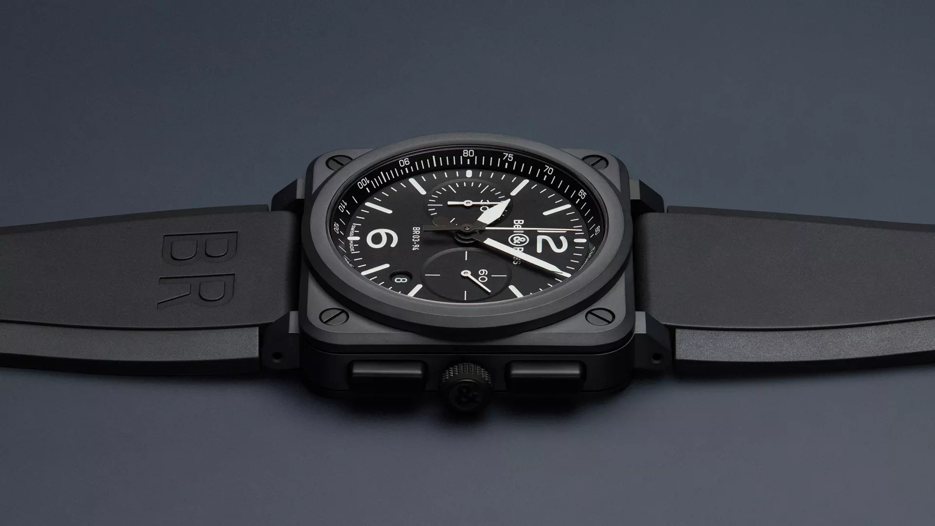 Men's watch / unisex  BELL & ROSS, BR 03-94 Black Matte / 42mm, SKU: BR0394-BL-CE | watchphilosophy.co.uk