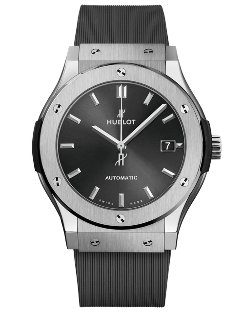 Men's watch / unisex  HUBLOT, Classic Fusion Racing Grey Titanium / 45mm, SKU: 511.NX.7071.RX | watchphilosophy.co.uk