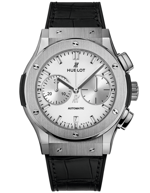 Men's watch / unisex  HUBLOT, Classic Fusion Chronograph Titanium Opalin / 45mm, SKU: 521.NX.2611.LR | watchphilosophy.co.uk