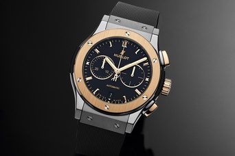 Men's watch / unisex  HUBLOT, Classic Fusion Chronograph Titanium King Gold  / 42mm, SKU: 541.NO.1181.RX | watchphilosophy.co.uk