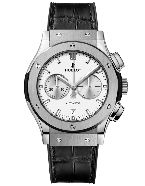 Men's watch / unisex  HUBLOT, Classic Fusion Chronograph Titanium Opalin / 42mm, SKU: 541.NX.2611.LR | watchphilosophy.co.uk