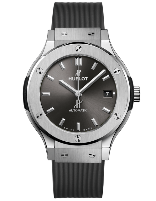 Men's watch / unisex  HUBLOT, Classic Fusion Racing Grey Titanium / 38mm, SKU: 565.NX.7071.RX | watchphilosophy.co.uk