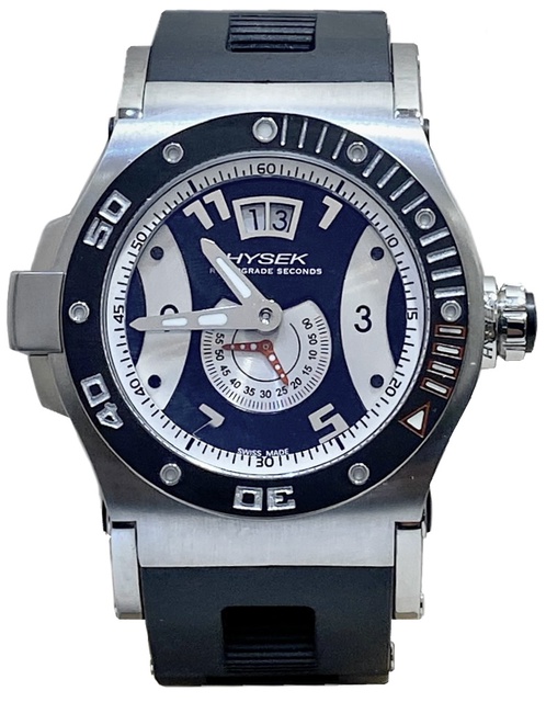 Men's watch / unisex  HYSEK, Abyss Second Retrograde / 44mm, SKU: AB04A84A02-CA01 | watchphilosophy.co.uk