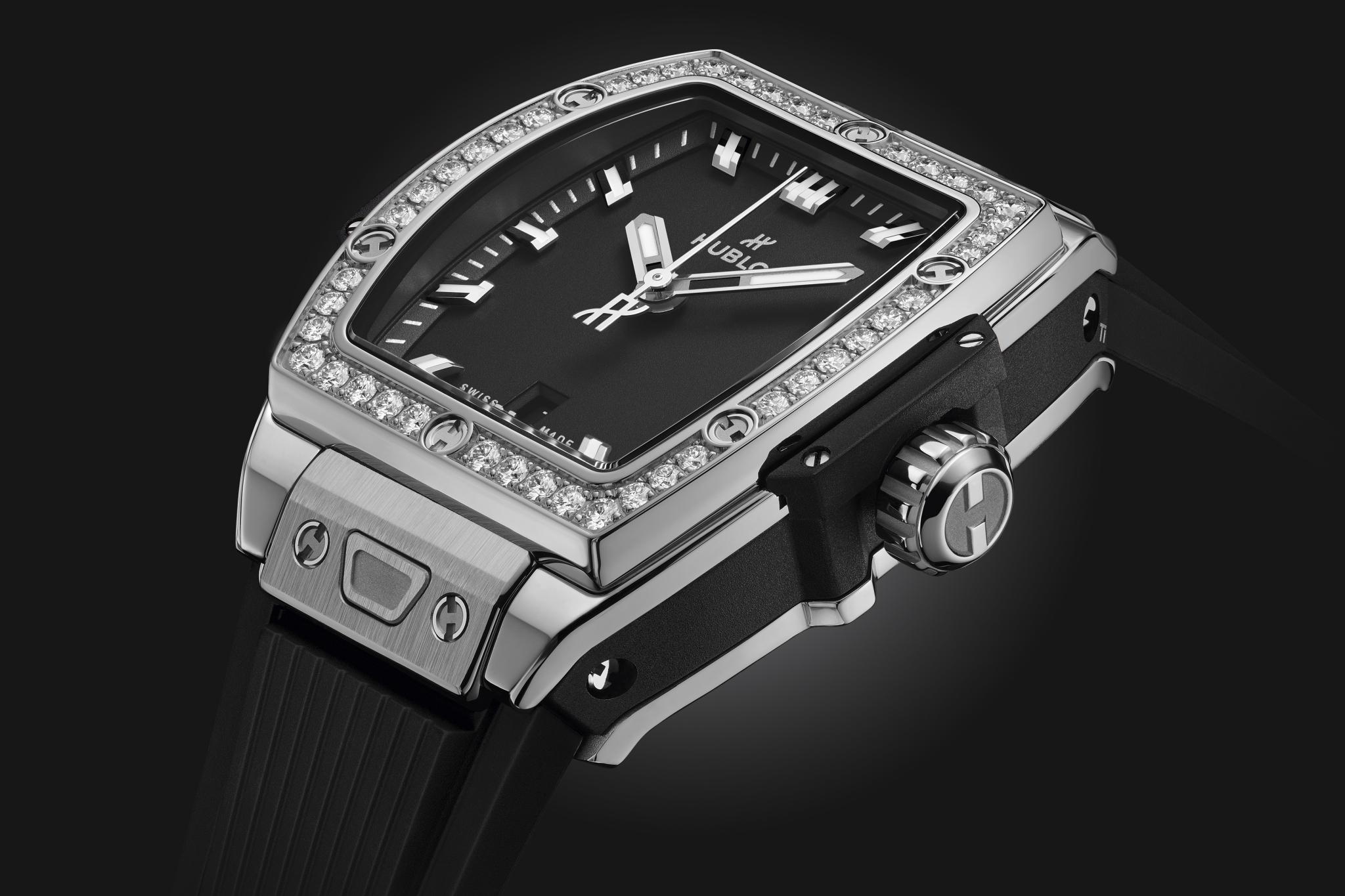 Ladies' watch  HUBLOT, Spirit of Big Bang Steel Diamonds / 32mm, SKU: 682.SX.1170.RX.1204 | watchphilosophy.co.uk