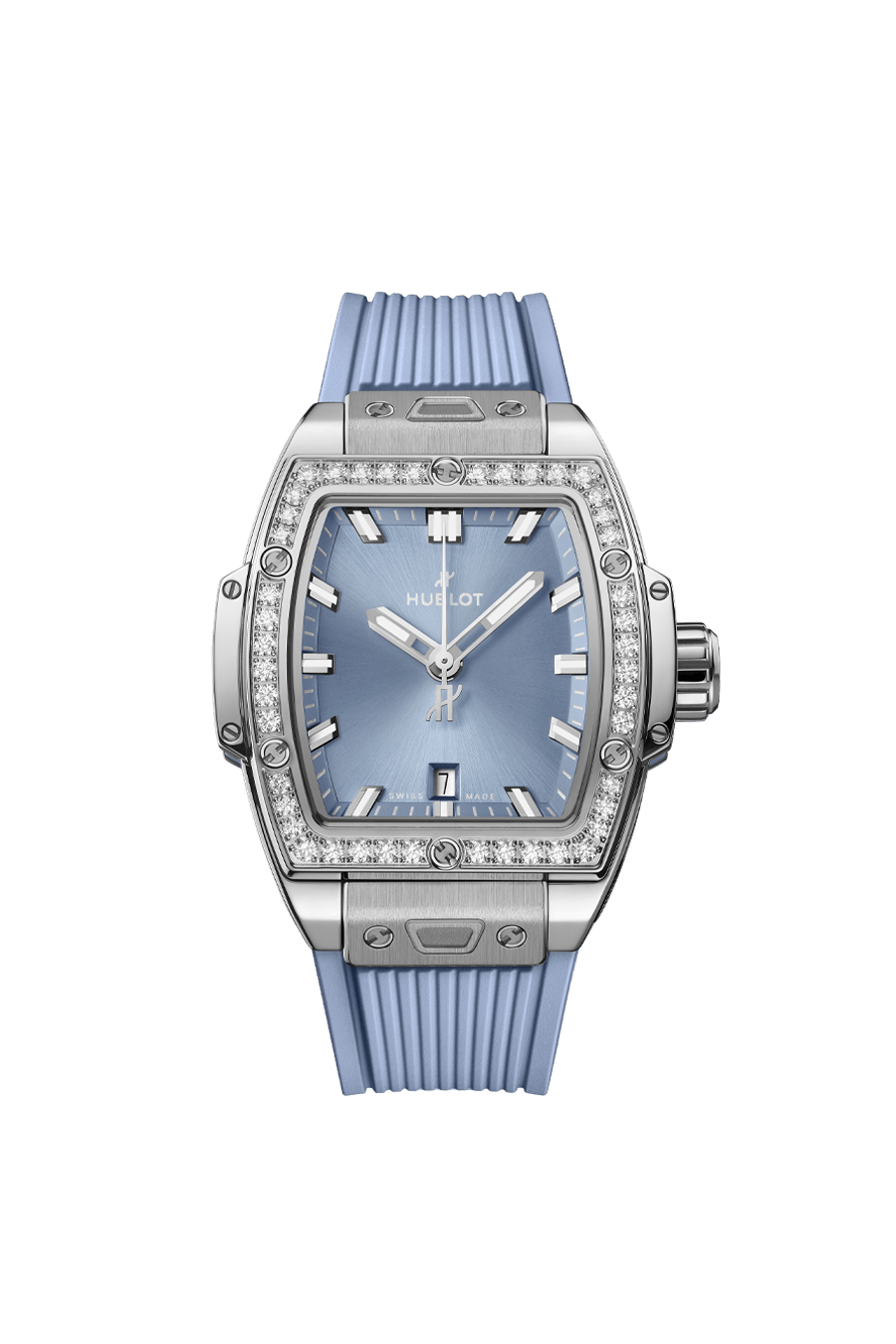 Ladies' watch  HUBLOT, Spirit of Big Bang Steel Coal Blue Diamonds / 32mm, SKU: 682.SX.717B.RX.1204 | watchphilosophy.co.uk