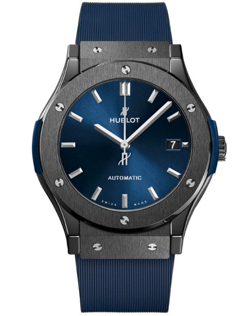 Men's watch / unisex  HUBLOT, Classic Fusion Ceramic Blue / 45mm, SKU: 511.CM.7170.RX | watchphilosophy.co.uk