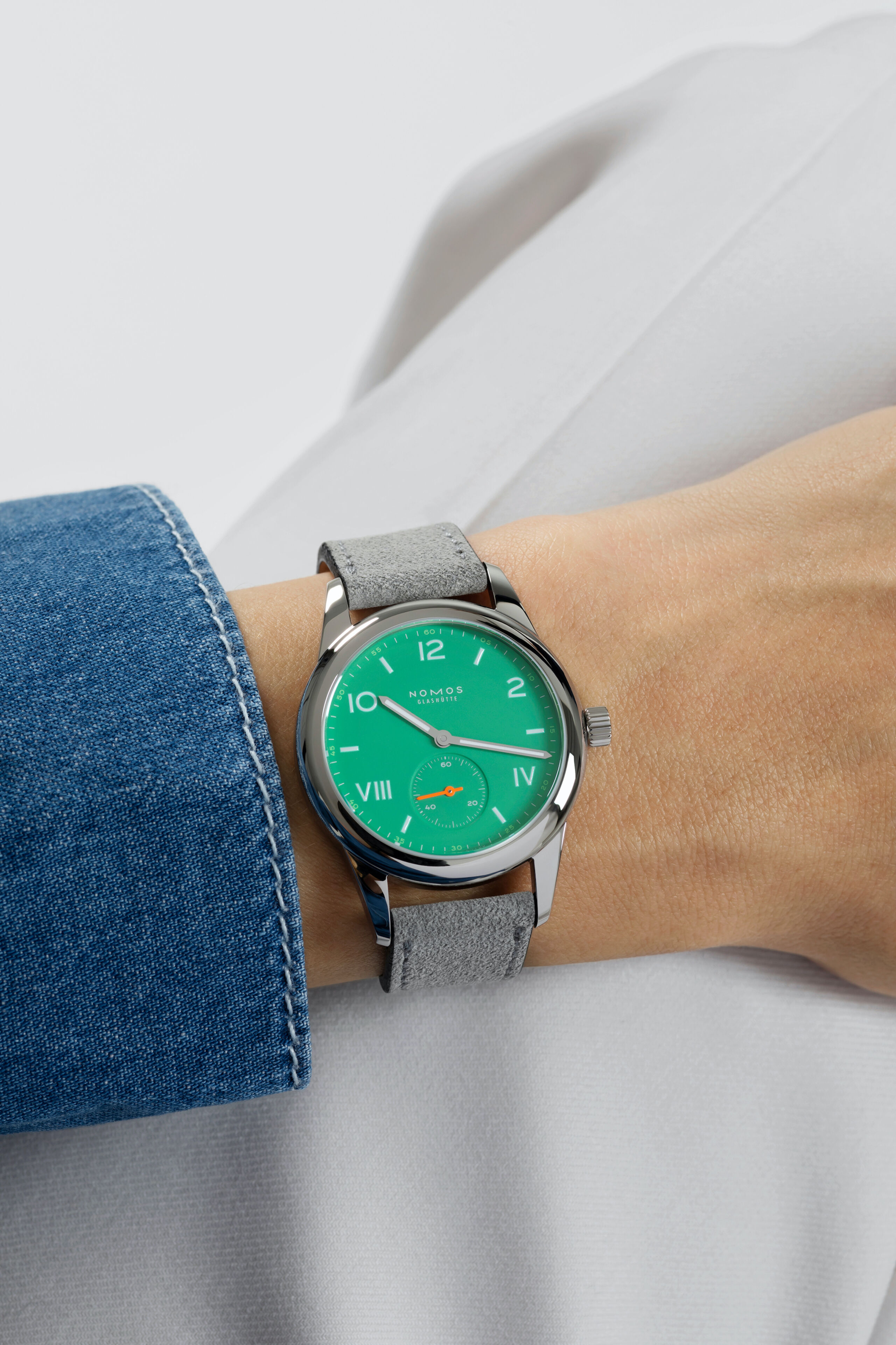Men's watch / unisex  NOMOS GLASHÜTTE, Club Campus Electric Green / 36mm, SKU: 715 | watchphilosophy.co.uk