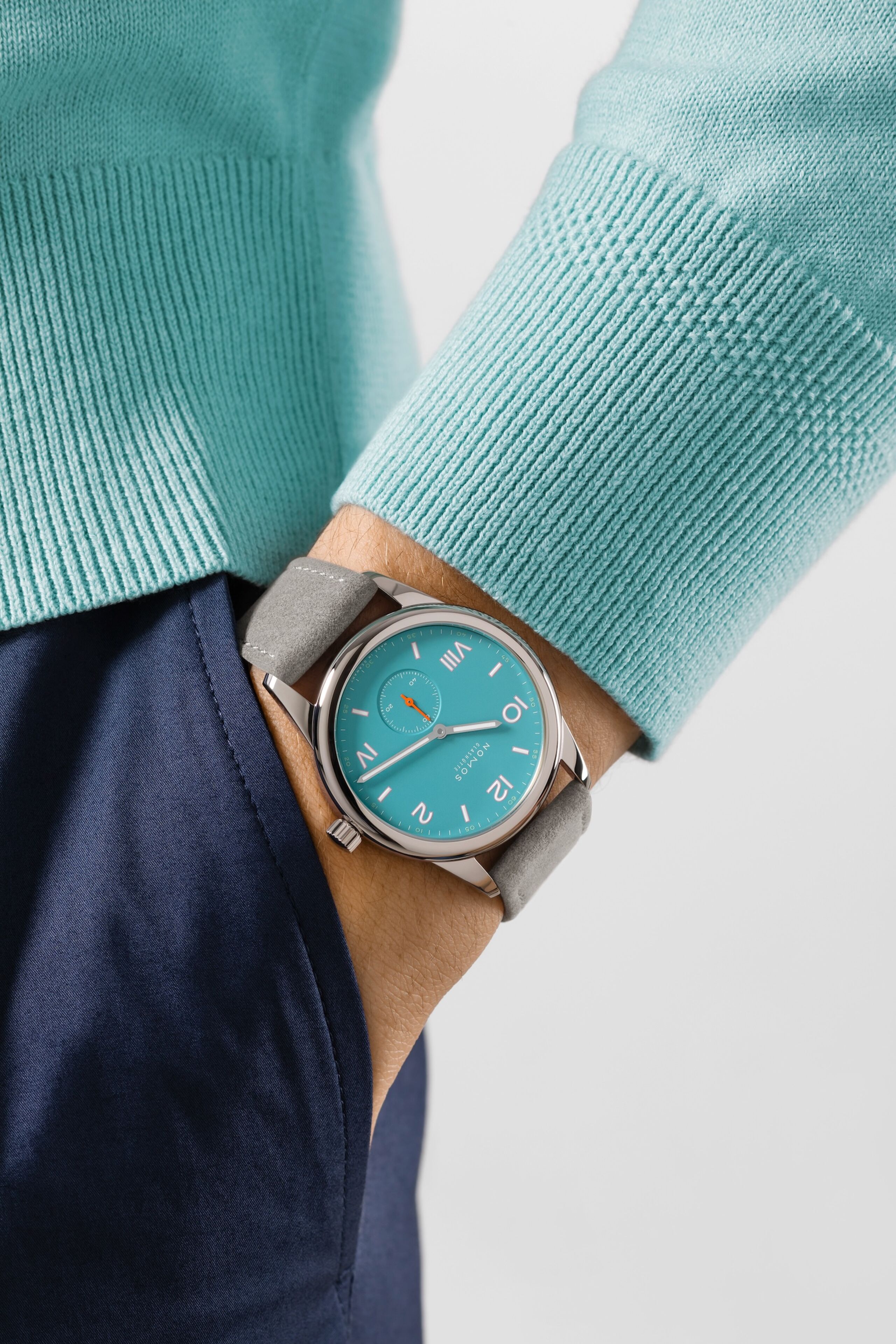 Men's watch / unisex  NOMOS GLASHÜTTE, Club Campus 38 Endless Blue / 38.50mm, SKU: 724.GB | watchphilosophy.co.uk