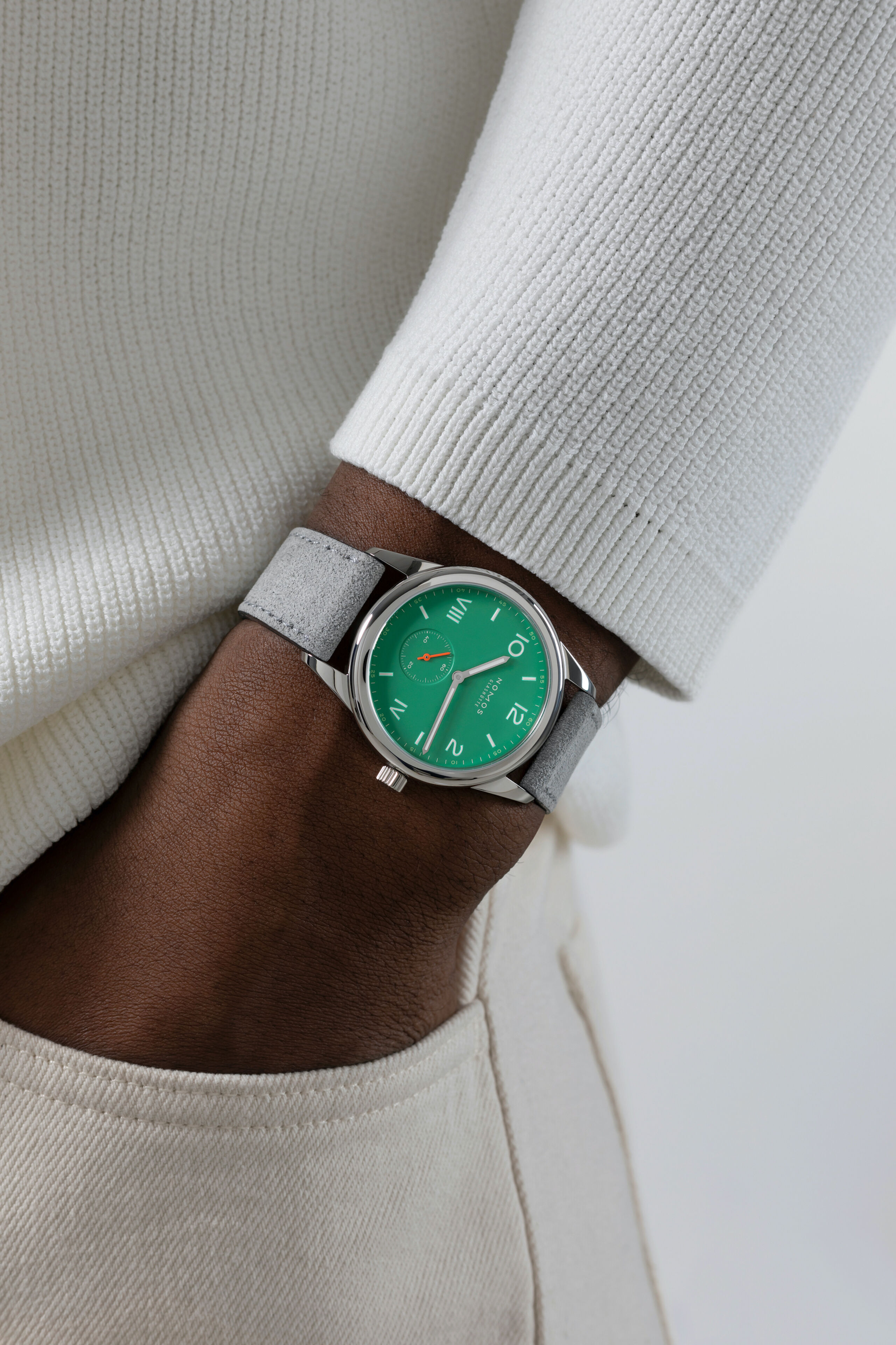 Men's watch / unisex  NOMOS GLASHÜTTE, Club Campus 38 Electric Green / 38.50mm, SKU: 726 | watchphilosophy.co.uk