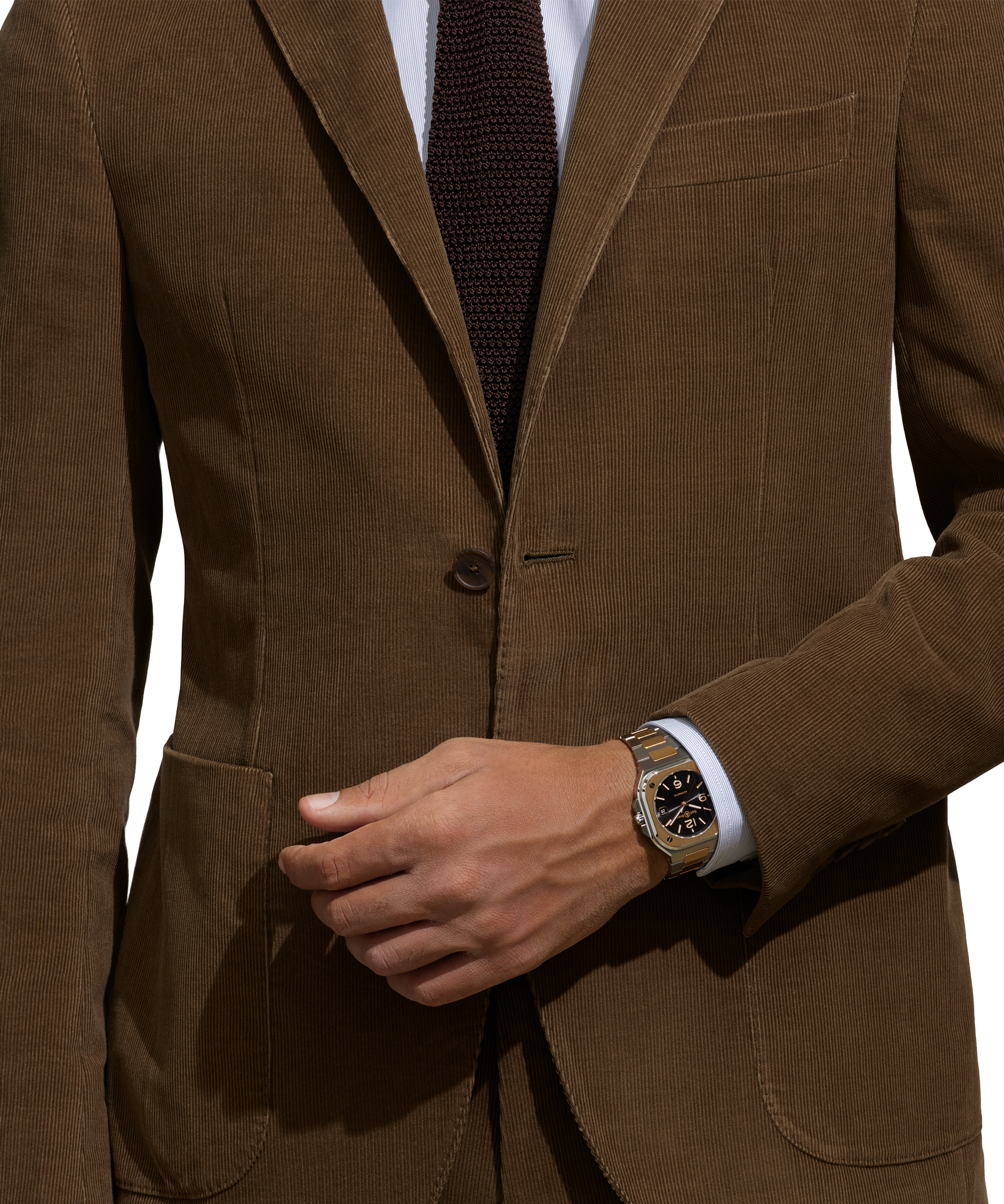 Men's watch / unisex  BELL & ROSS, BR 05 Black Steel & Gold / 40mm, SKU: BR05A-BL-STPG/SSG | watchphilosophy.co.uk