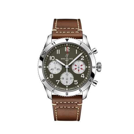 Men's watch / unisex  BREITLING, Classic AVI Chronograph Curtiss Warhawk / 42mm, SKU: A233802A1L1X1 | watchphilosophy.co.uk