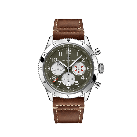 Men's watch / unisex  BREITLING, Super AVI B04 Chronograph GMT Curtiss Warhawk / 46mm, SKU: AB04452A1L1X1 | watchphilosophy.co.uk