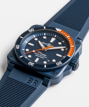 Men's watch / unisex  BELL & ROSS, BR 03 Diver Tara Limited Edition / 42mm, SKU: BR0392-D-TR-CE/SRB | watchphilosophy.co.uk