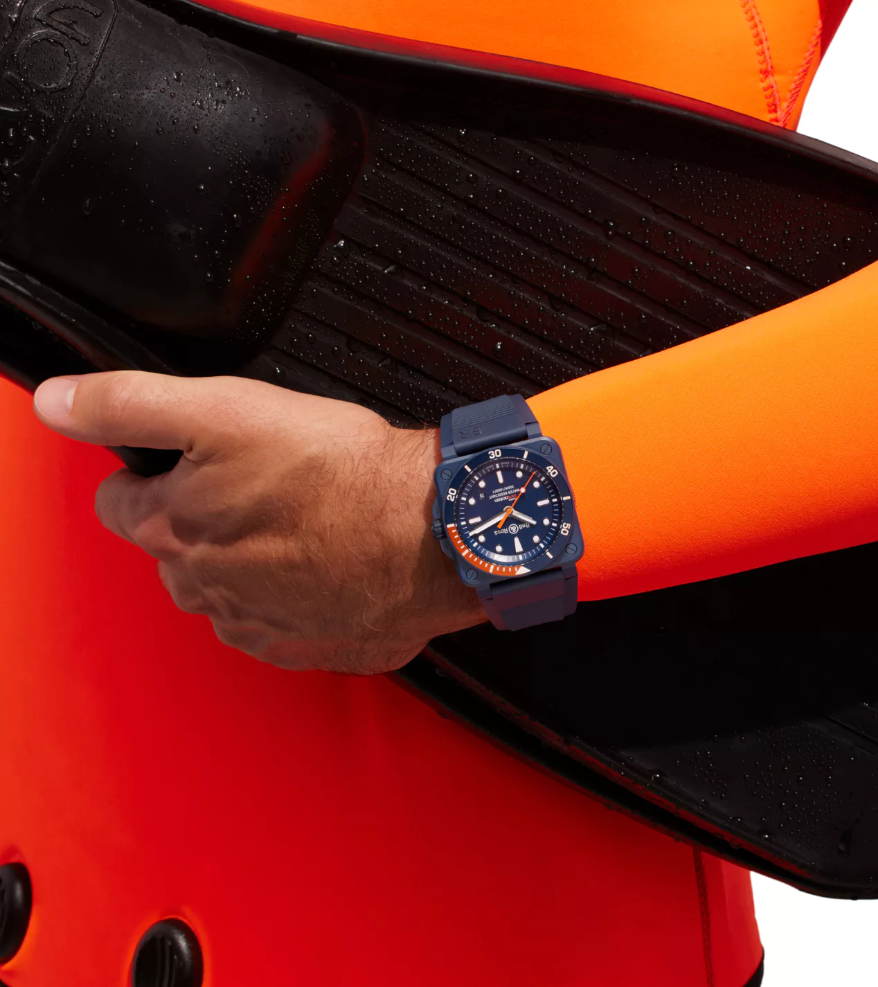 Men's watch / unisex  BELL & ROSS, BR 03 Diver Tara Limited Edition / 42mm, SKU: BR0392-D-TR-CE/SRB | watchphilosophy.co.uk