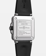 Men's watch / unisex  BELL & ROSS, BR-03 Diver Black Steel / 42mm, SKU: BR03A-D-BL-ST/SRB | watchphilosophy.co.uk